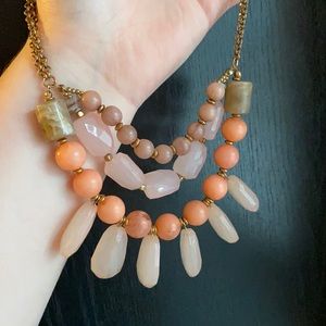 Chunky Pink Beaded Necklace